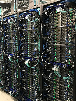Close up of part of the Raijin supercomputer