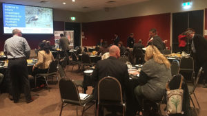 Delegates arriving at the Hub's business leaders breakfast at the Developing Northern Australia 2018 conference